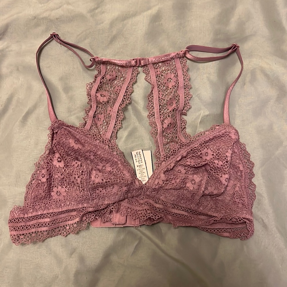 VS lavender lace bralette Small